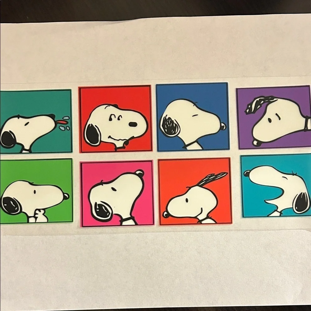 Colorful Snoopy Cup Decal (100)